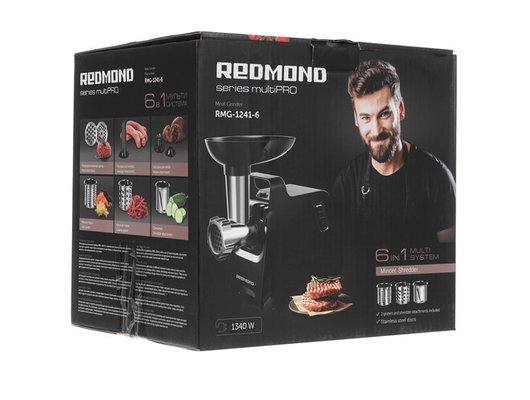 Мясорубка REDMOND RMG-1241-6 черный